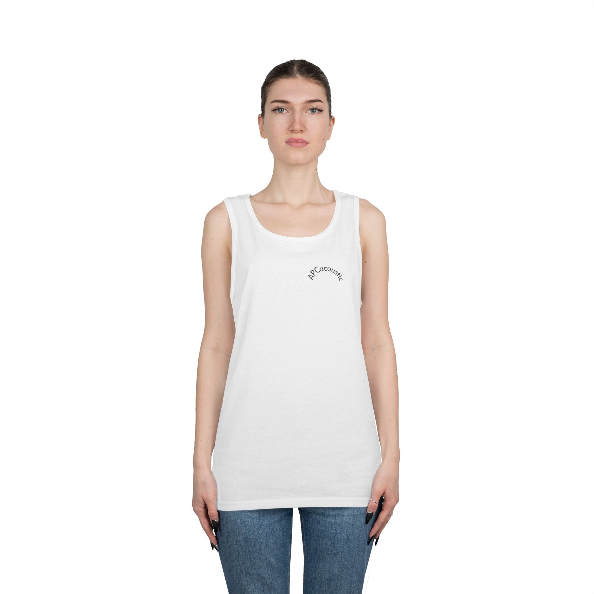 Colorful life, gray heart- single side tank top(APC original art)