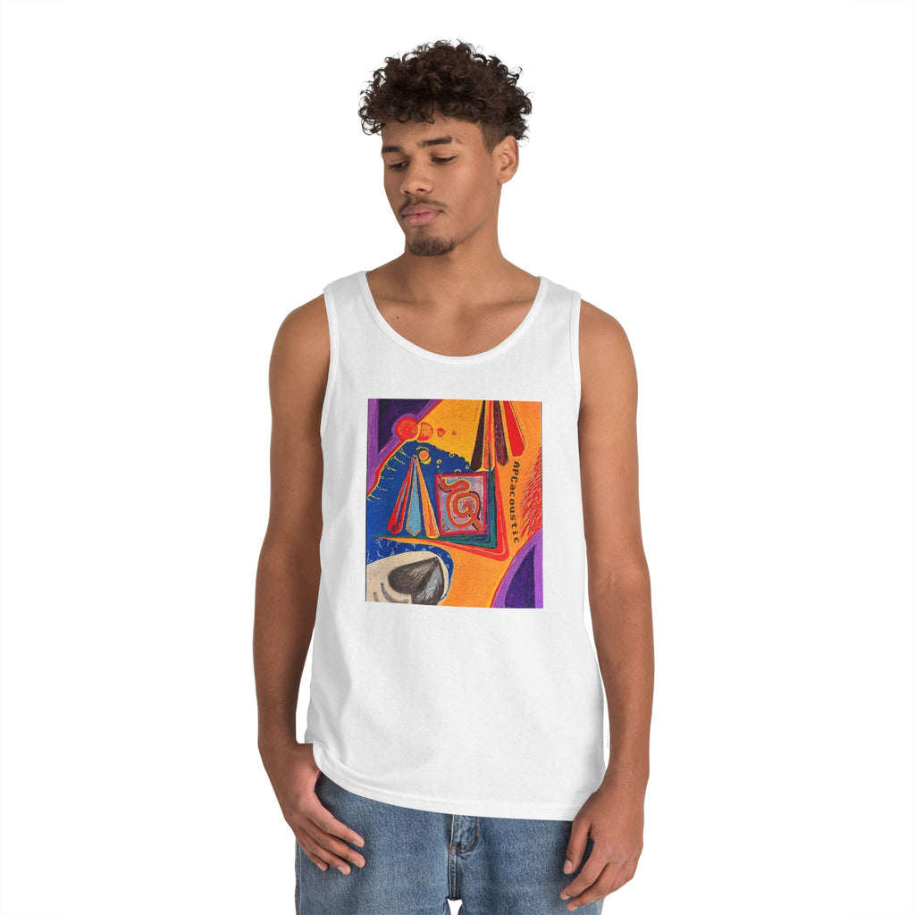Colorful life, gray heart- tank top(APC original art)