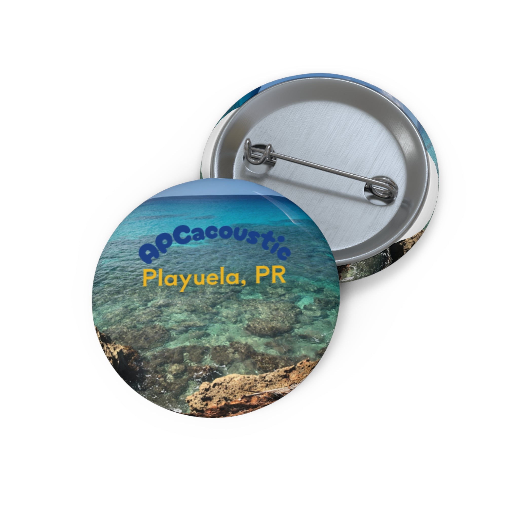 Wishing Well reef Round Pin Button — APCacoustic original photo