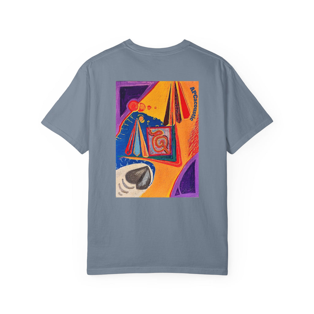 Colorful life, gray heart- t shirt (APC original art)