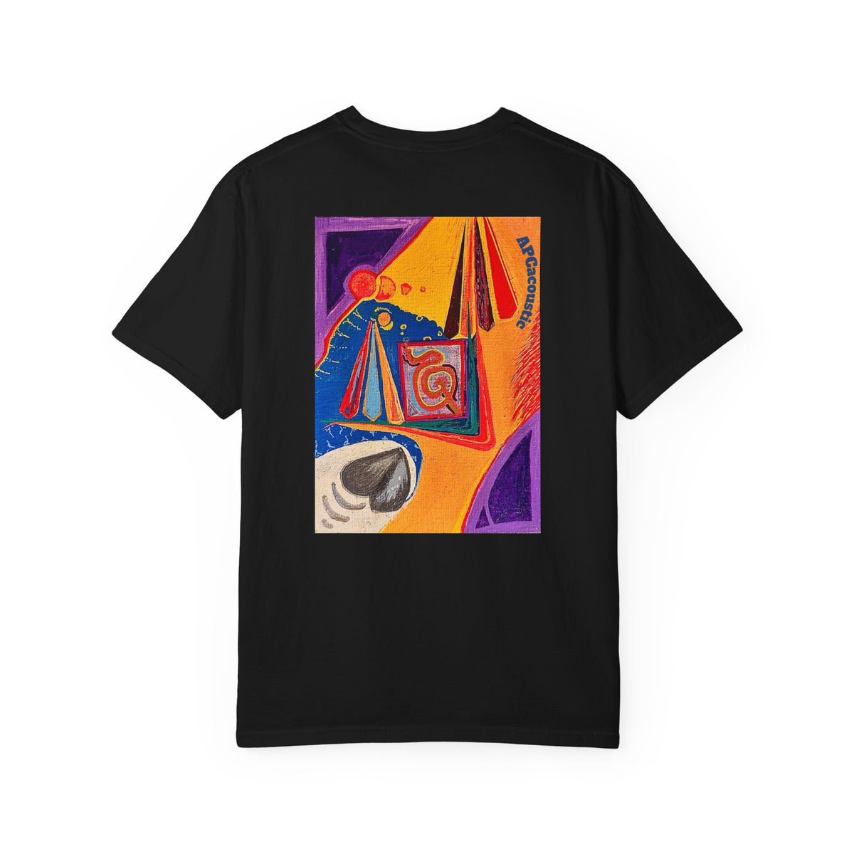 Colorful life, gray heart- t shirt (APC original art)