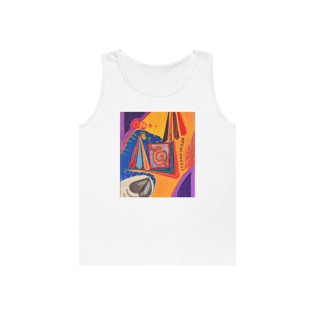 Colorful life, gray heart- tank top(APC original art)